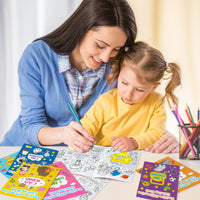 Dvbonike 24Pcs Positive Affirmation Coloring Books - Promote Confidence DIY Color-in Pages Booklet Bulk Drawing Motivational Stress Relieving Party Supplies for School Classroom Rewards Gift for Kids
