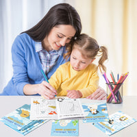 Dvbonike 24Pcs Polar Animals Activity Books for Kids Bulk Winter Mini Fun Games Coloring Book Party Favors Penguin Goodie Bags Stuffers for Christmas Birthday Classroom School Rewards Supplies
