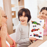 Dvbonike 40Pcs Make a Race Car Stickers for Kids Make Your Own Speedcar Sticker DIY Racing Vehicle Waterproof Decals Birthday Party Decoration Manual Activity Classroom Rewards Party Favor Supplies