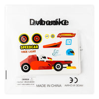 Dvbonike 40Pcs Make a Race Car Stickers for Kids Make Your Own Speedcar Sticker DIY Racing Vehicle Waterproof Decals Birthday Party Decoration Manual Activity Classroom Rewards Party Favor Supplies