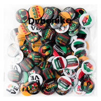 Dvbonike 100Pcs Juneteenth Button Pins - Juneteenth Freedom Day Round Badges Celebrate Black Freedom Brooch Pin Free-ish Since 1865 Black History Activity Supplies Decor for Clothe Bag Accessories