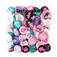 Dvbonike 200Pcs Women's History Month Button Pins - Feminist Round Badge Pinback Girl Power Female Decoration for Feminism Support Celebration Activity Party Favor Supplies Clothe Bag Accessories