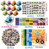 Dvbonike 106Pcs Monster Truck Party Favors Birthday Party Supplies Including Truck Stickers Tattoo Stickers Face Stickers Car Monster Truck Coloring Book for Your Friends Gift Reward Students Kids