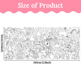Dvbonike Jumbo Valentine’s Day Coloring Poster Giant Unicorn DIY Drawing Paper Art Blank Banner 55.1 x 23.6 Inch Coloring Wall Decoration School Group Activities for Kids Arts Craft Party Suppiles