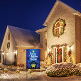 Dvbonike Jesus Is The Reason For The Season Garden Flag Christmas Nativity Linen Flags Vertical Double Sided Burlap Banner Outdoor Party Decors for Winter Farmhouse Lawn Yard Porch 18.4 x 12.4 Inch