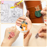 Dvbonike 94Pcs Cute Bear Party Favors Treasure Box Toys Including Bear Coloring Book Temporary Tattoo Sticker for Birthday Party School Classroom Rewards Candy Goodie Bag Fillers Gift Toys for Kids