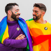 Dvbonike 40Pcs Gay Pride Button Pins Rainbow LGBT Round Badges Love is Love Heart Bisexual Proud Brooch Pin for Parade Festival Activity Decorations Party Favors Supplies Clothe Bag Hat Accessories