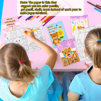 Dvbonike 94Pcs Cute Bear Party Favors Treasure Box Toys Including Bear Coloring Book Temporary Tattoo Sticker for Birthday Party School Classroom Rewards Candy Goodie Bag Fillers Gift Toys for Kids