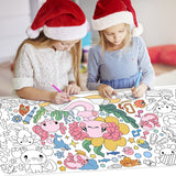 Dvbonike Axolotl Giant Coloring Poster Amphibian Theme Large Blank Doodle Art Paper Banner 55.1X 23.6 Inch DIY Drawing Supplies Kids Birthday Party Favors Gifts for Home School Classroom Activity