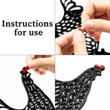 3Pcs Acrylic Chicken Yard Art Rooster Hen Silhouette Yards Stake Handheld Animal Toys Decorations Hollow Lifelike Hen Ornament Lawn Floor Stakes Outdoor and Garden Statue Farmhouse Decor