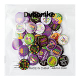 Dvbonike 40Pcs Mardi Gras Buttons Pins Carnival Round Badges Decoration, Crown Mask Pattern Brooch Pin, Mardi Gras Party Favor Supplies Festival Ornaments, Accessories for Hat Clothe Bags (20 Styles)