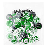 Dvbonike 40Pcs Mental Health Awareness Button Pins Green Ribbon Round Badges, Mental Health Awareness Month Brooch Pin, Care for Mental Health Matter Decoration Supplies, Clothing Bag Hat Accessories