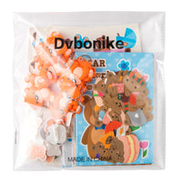 Dvbonike 94Pcs Cute Bear Party Favors Treasure Box Toys Including Bear Coloring Book Temporary Tattoo Sticker for Birthday Party School Classroom Rewards Candy Goodie Bag Fillers Gift Toys for Kids
