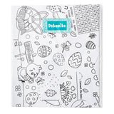 Dvbonike Giant Easter Coloring Poster Jumbo Easter Egg Bunny Color-in Paper Poster 55.1 x 23.6 inch DIY Blank Doodle Art Banner with Game Tablecloth Decoration for Home School Activity Party Supplies