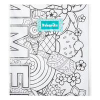 Dvbonike Jumbo Mandala Coloring Poster Giant Summer Color-in Paper Poster DIY Drawing Blank Doodle Art Banner 55.1 x 23.6 inch Tablecloth Wall Decoration, Home School Activity Party Supplies for Kids